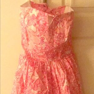Lilly Pulitzer strapless dress